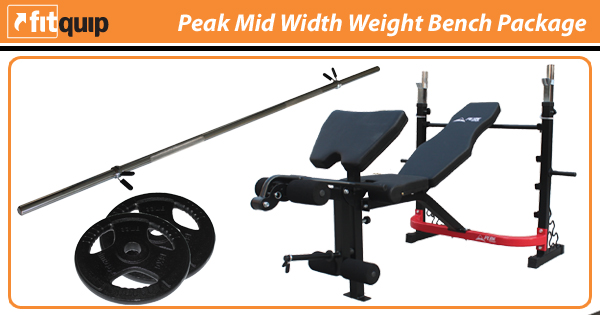 Peak Mid Width Weight Bench Package